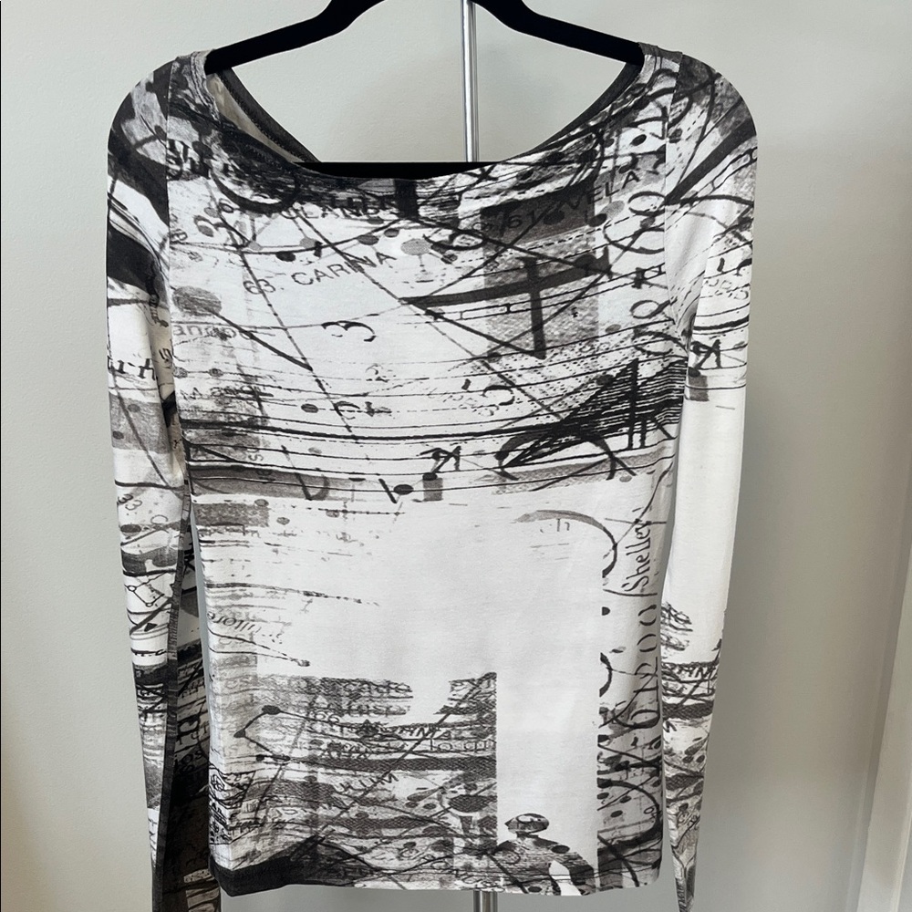 Sarah Pacini Sweater – Size 1  (Fits Small)| Made in Italy | Brown & White